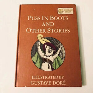 Vtg Double Book Puss in Boots and Other Stories  and The Queen of Hearts